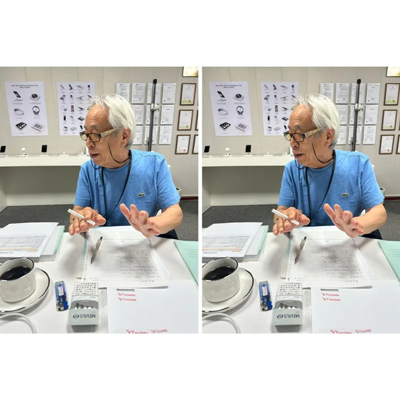 Herr Kinoshita brachte neue Bestellungen aus Japan mit