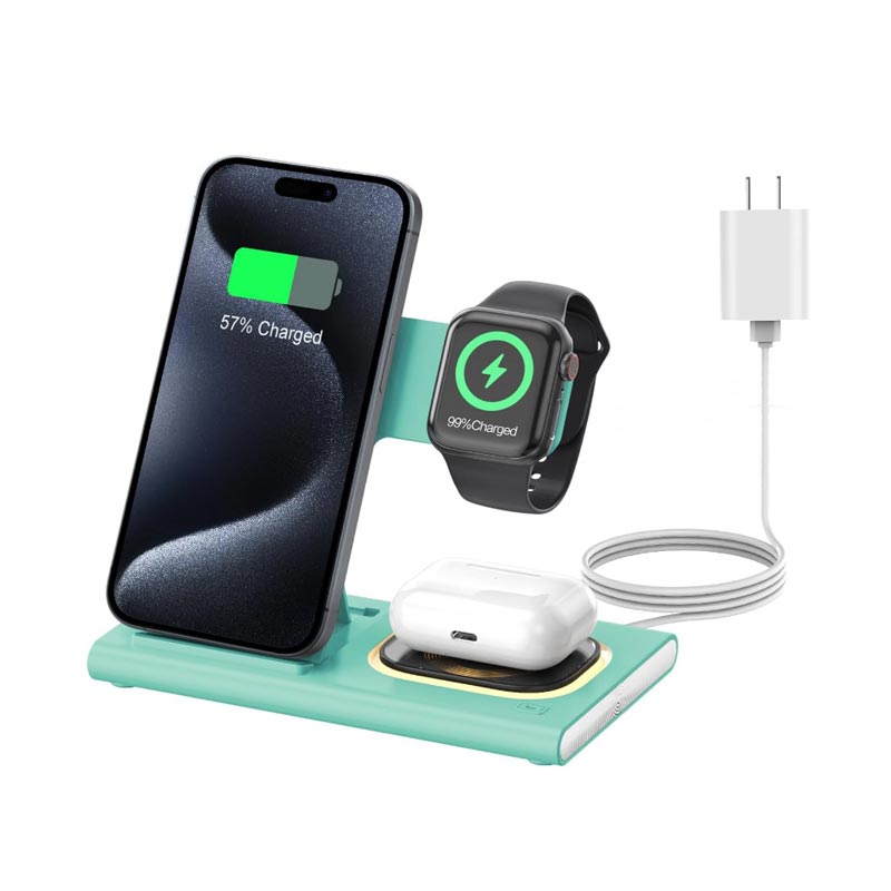 15W drahtloses Ladegerät für faltbare 3 in 1 Telefon