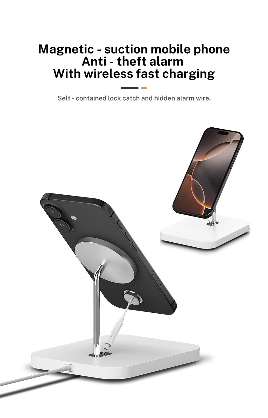Mobile Phone Wireless Charging Magnetic Suction Anti-theft Display Stand